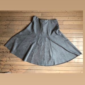 Zara basic suede skirt
